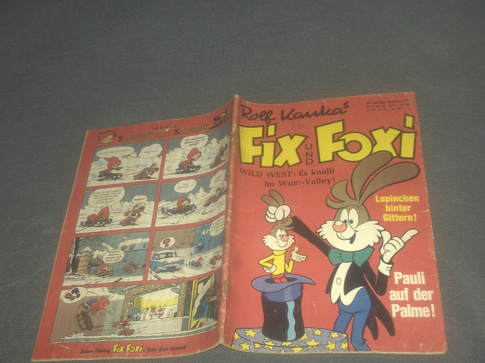 FIX E FOXI FUMETTO QUADERNO 21° ANNO VOLUME N.51