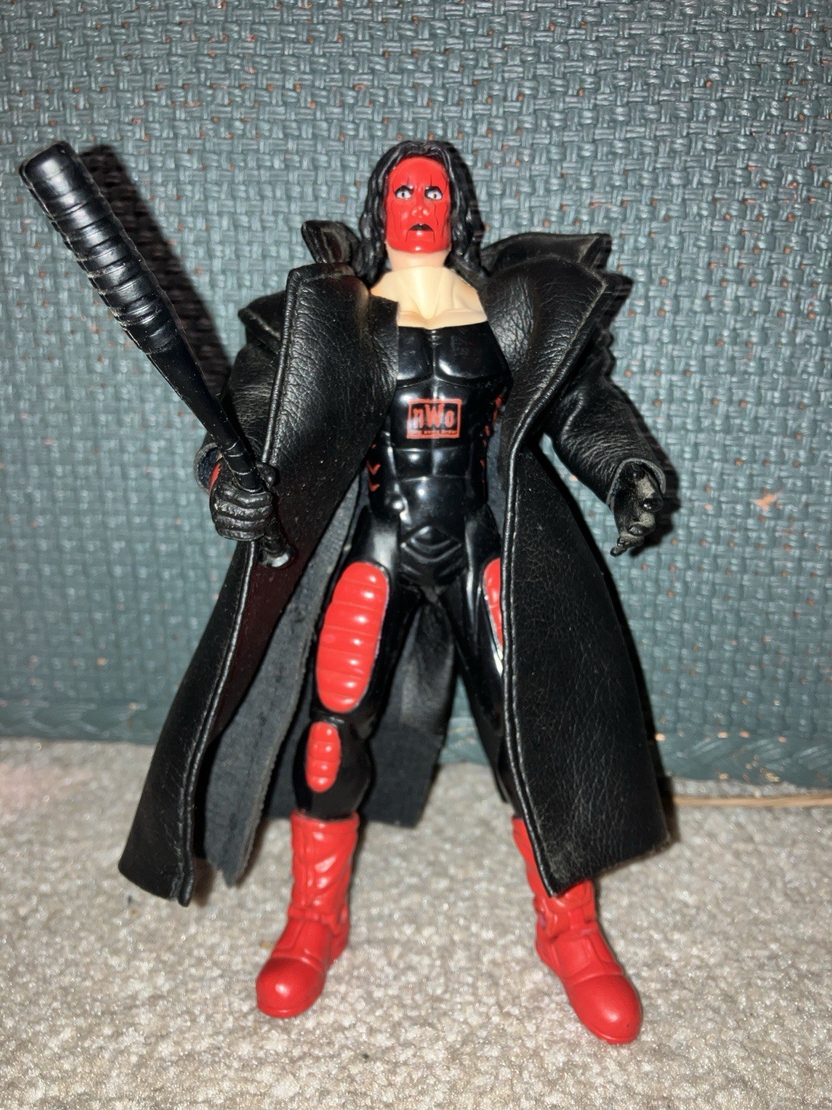 WCW Toybiz Sting Leather Jacket And Accessory Bat WWF WCW RETRO 