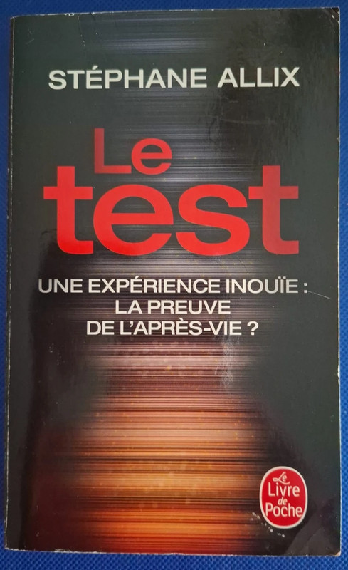 Livre "Le test" Stéphane Allix