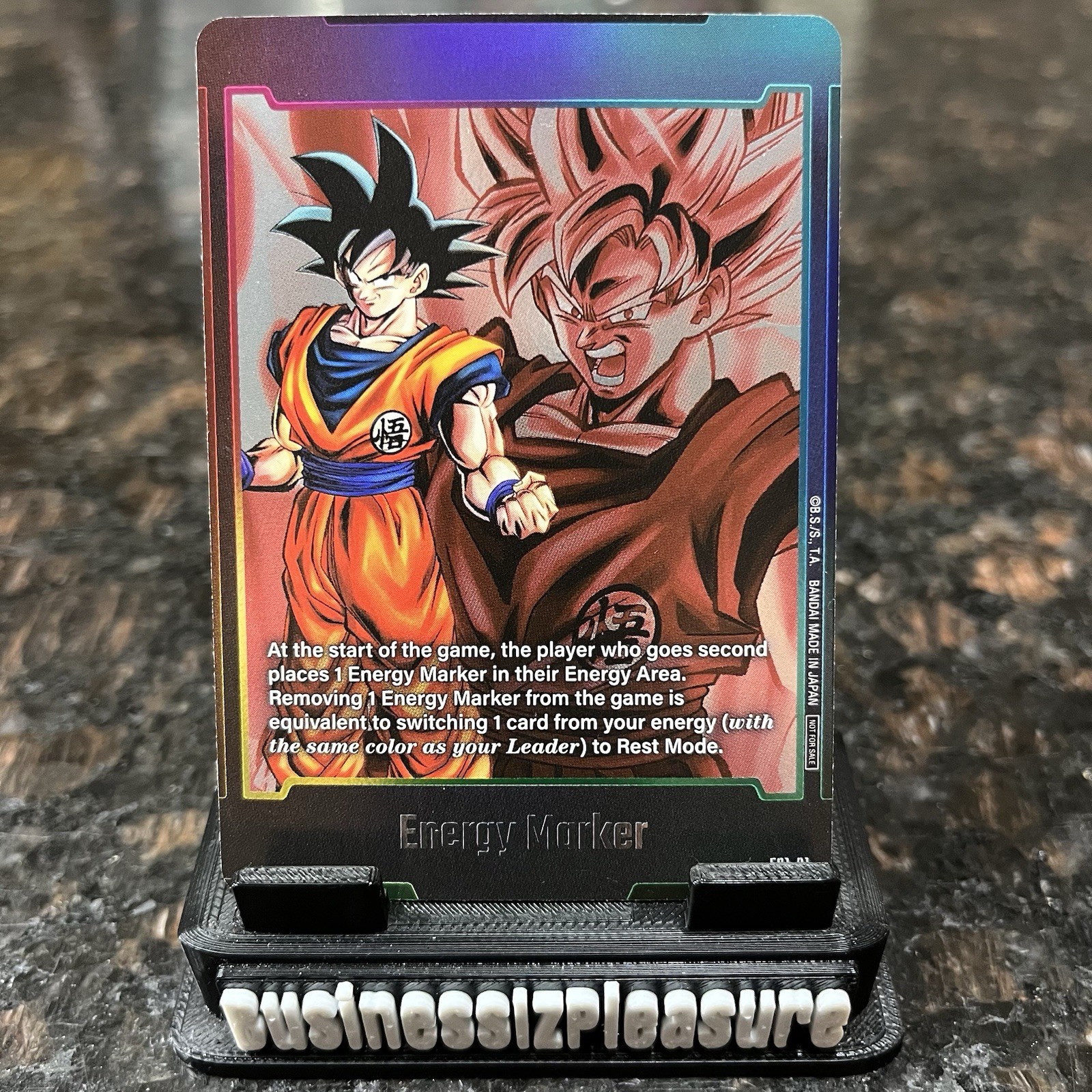 Goku Energy Marker E01-01 Foil Dragon Ball Super Gioco di Carte Fusion World | NM