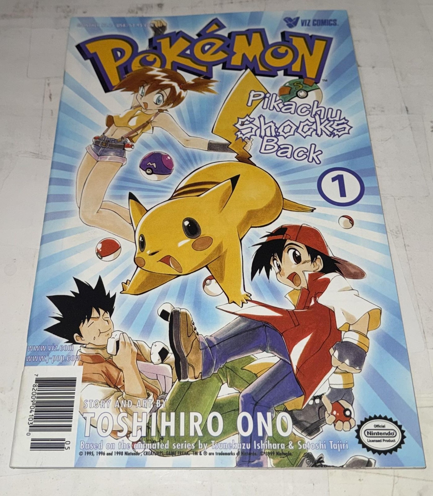 Pokemon Pikachu Shocks Back #1 VIZ Manga Nintendo Anime Fumetto Vintage 1999