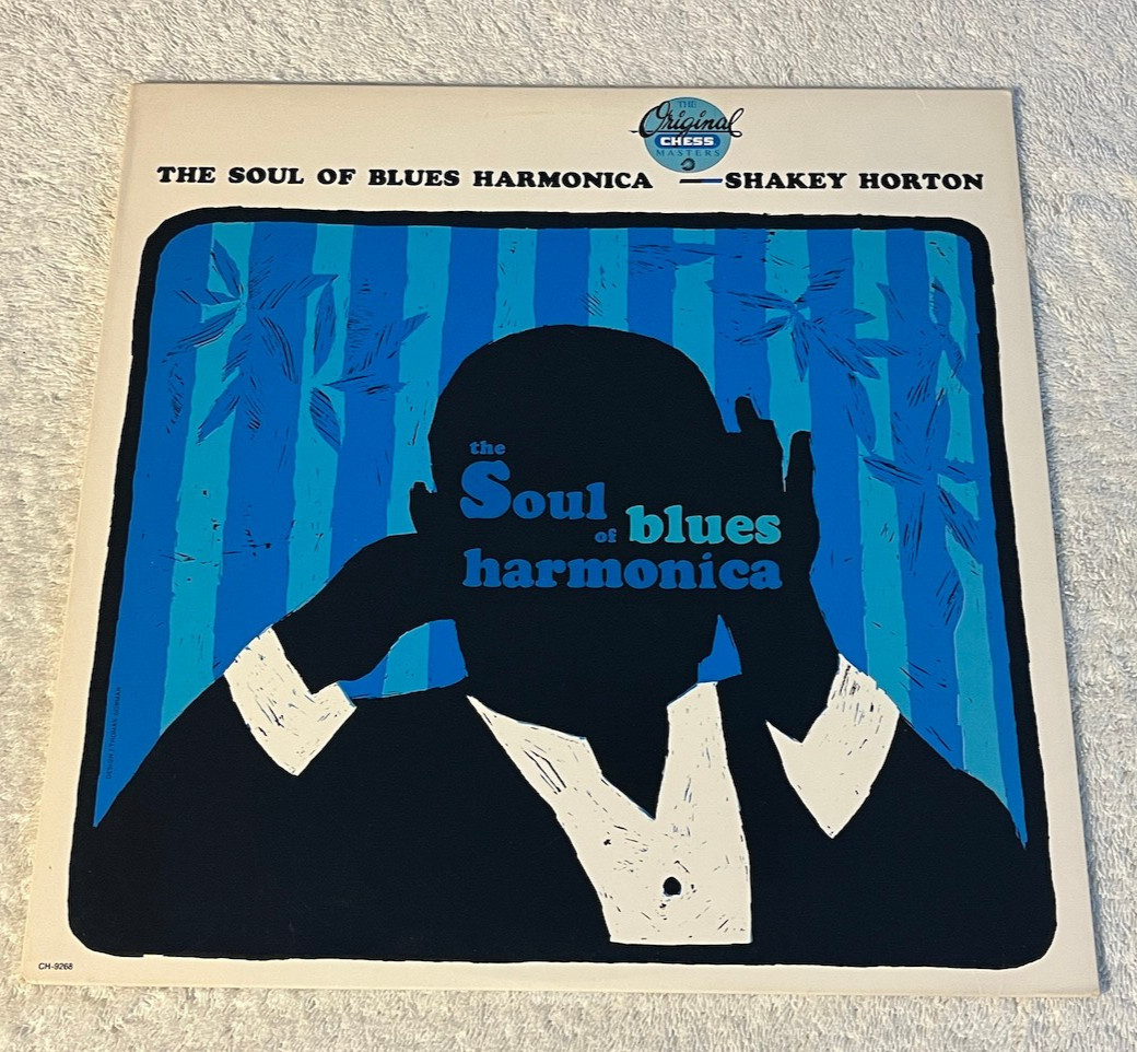 SHAKEY HORTON: "The Soul Of Blues Harmonica": 1987 CHESS PROMO LP REISSUE:: EX
