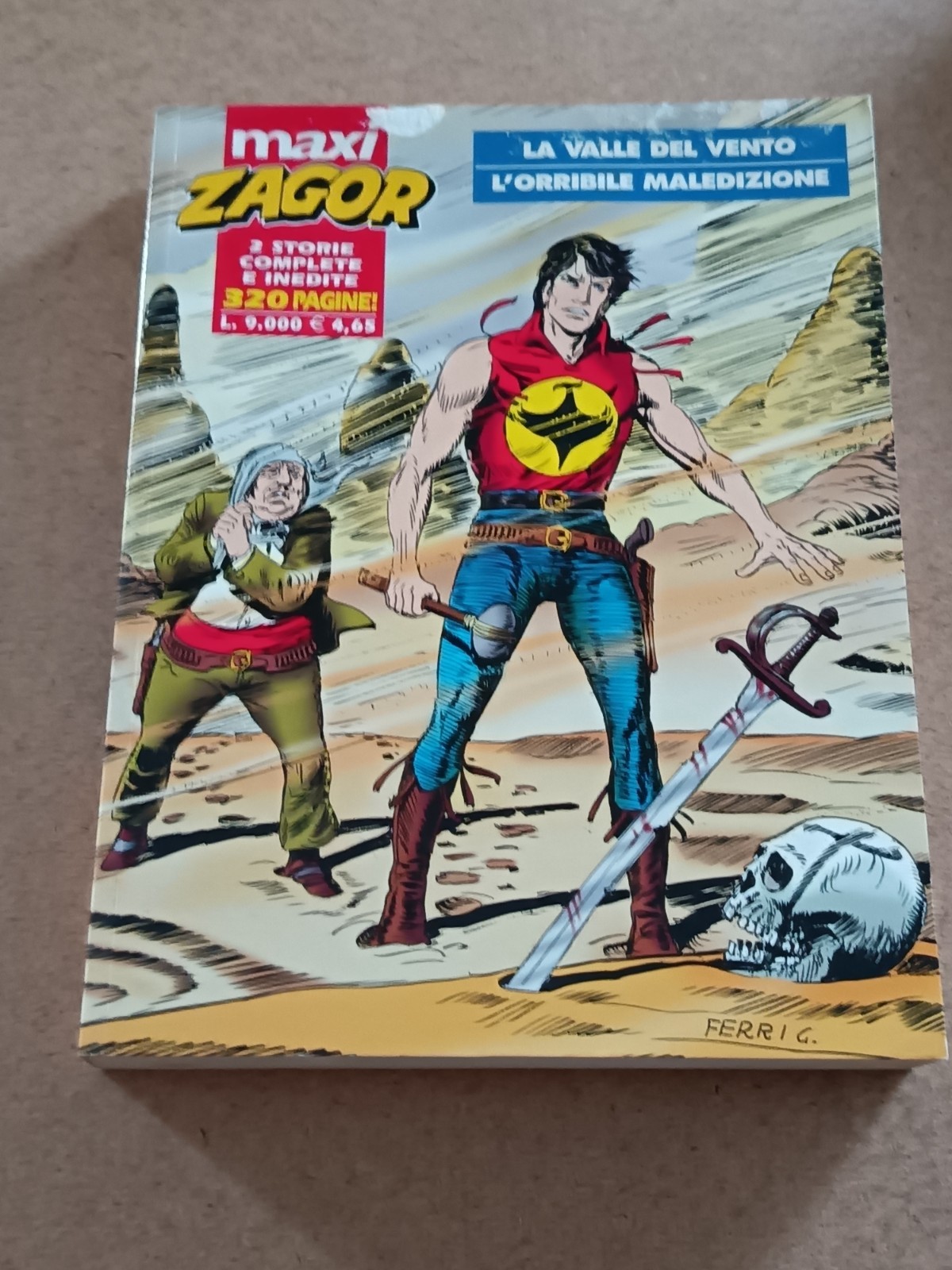 1884A MAXI ZAGOR N°1 2000 SERGIO BONELLI EDITORE ACCETTABILE