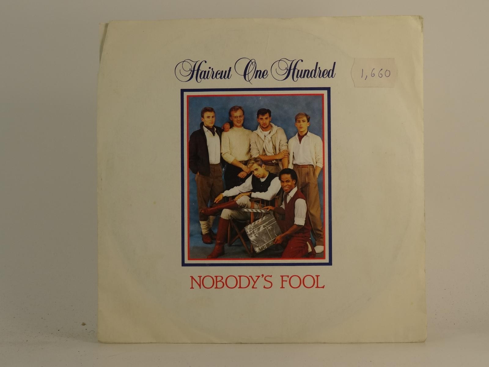 HAIRCUT ONE HUNDRED NOBODY'S FOOL (75) 3 Track 7" Single plus Plain Paper Sleeve
