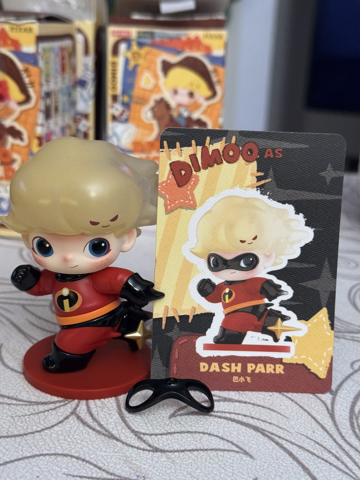 POP MART DIMOO WORLD Dash Parr The Incredibles Pixar Figurine