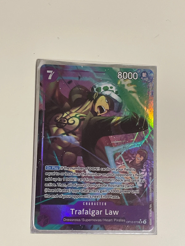 Trafalgar law op12-073 alt art + base optcg