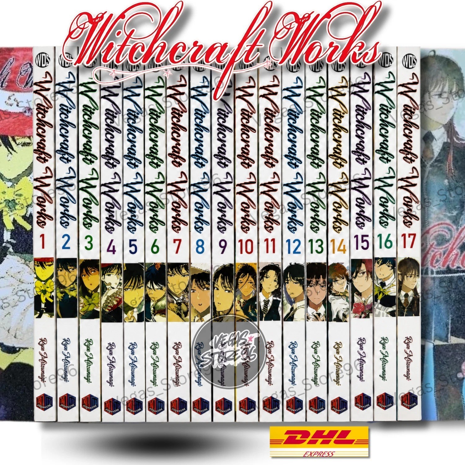 Witchcraft Works Nuovo Manga Volume 1-17 Inglese Half/Full Set Fumetti | DHL
