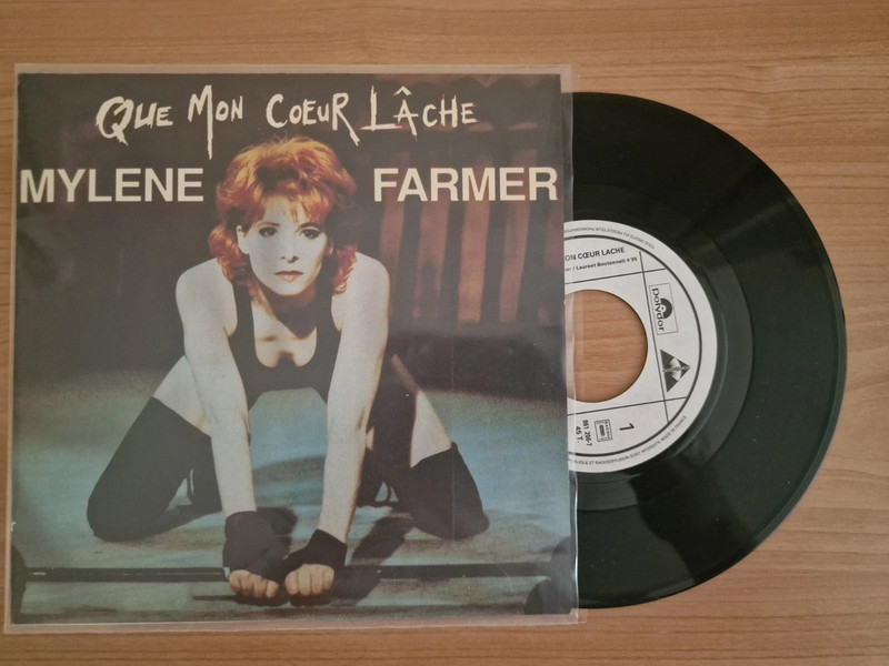 Mylene farmer 45T promo que mon coeur lache
