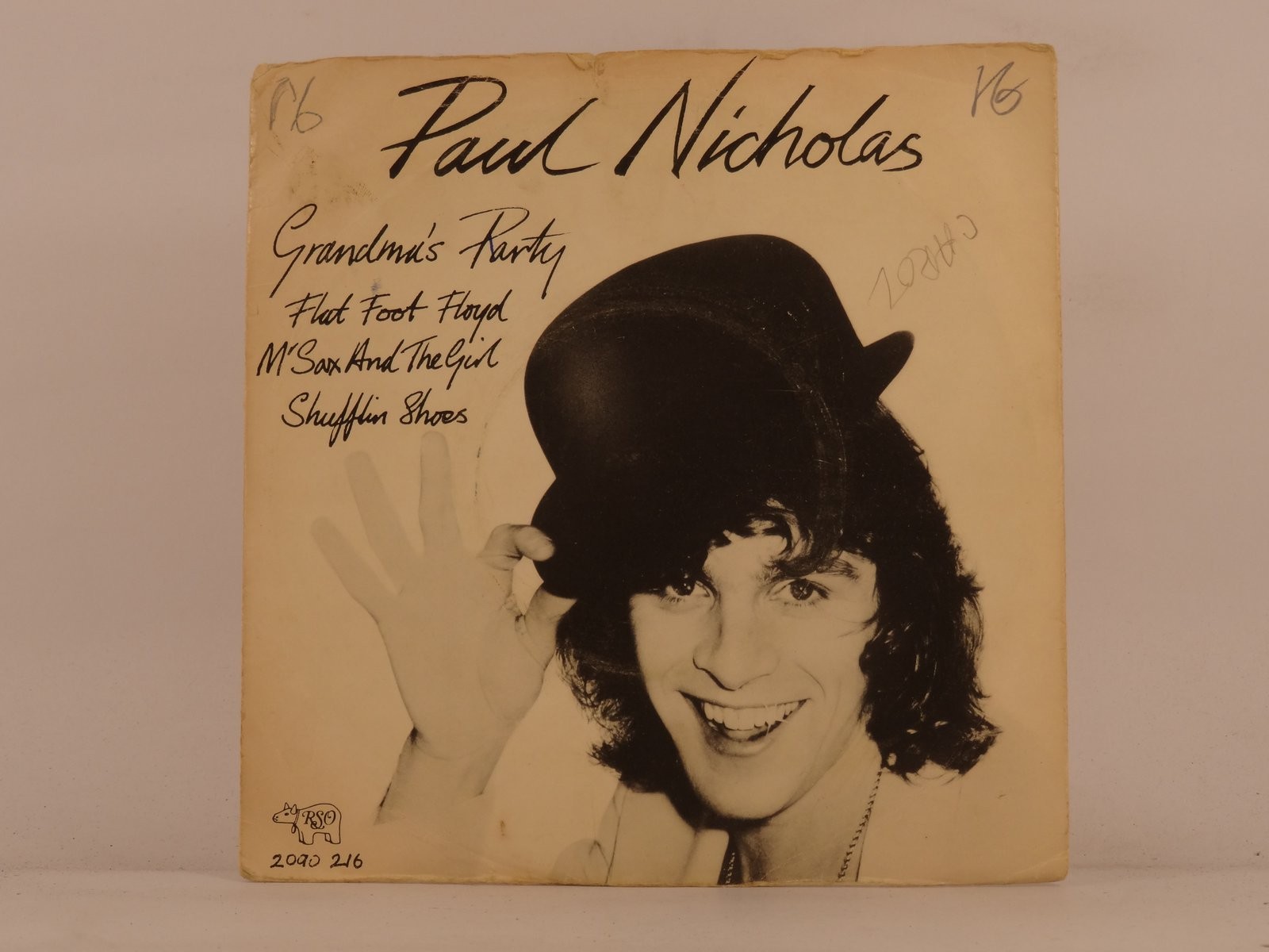 PAUL NICHOLAS GRANDMA'S PARTY (134) 4 Track 7" Single plus Picture Sleeve RSO