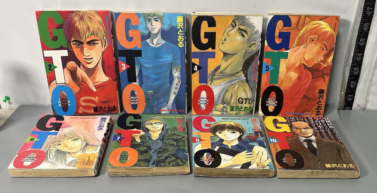 GTO Great Teacher Onizuka Vol 2-7, 9, 10 lotto di 8 manga giapponesi venditore USA
