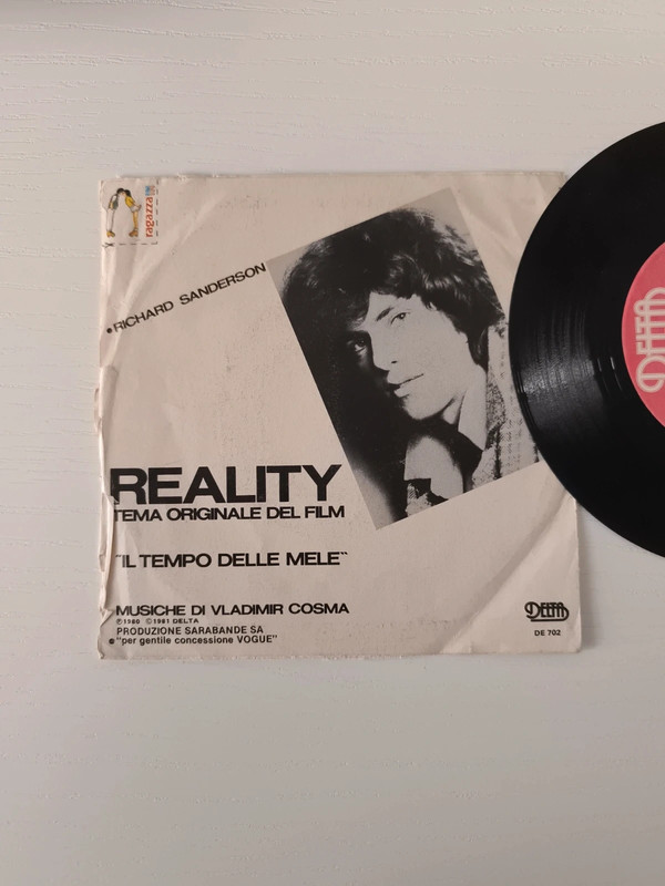Vinile il tempo delle mele reality 45 giri richard sanderson vintage