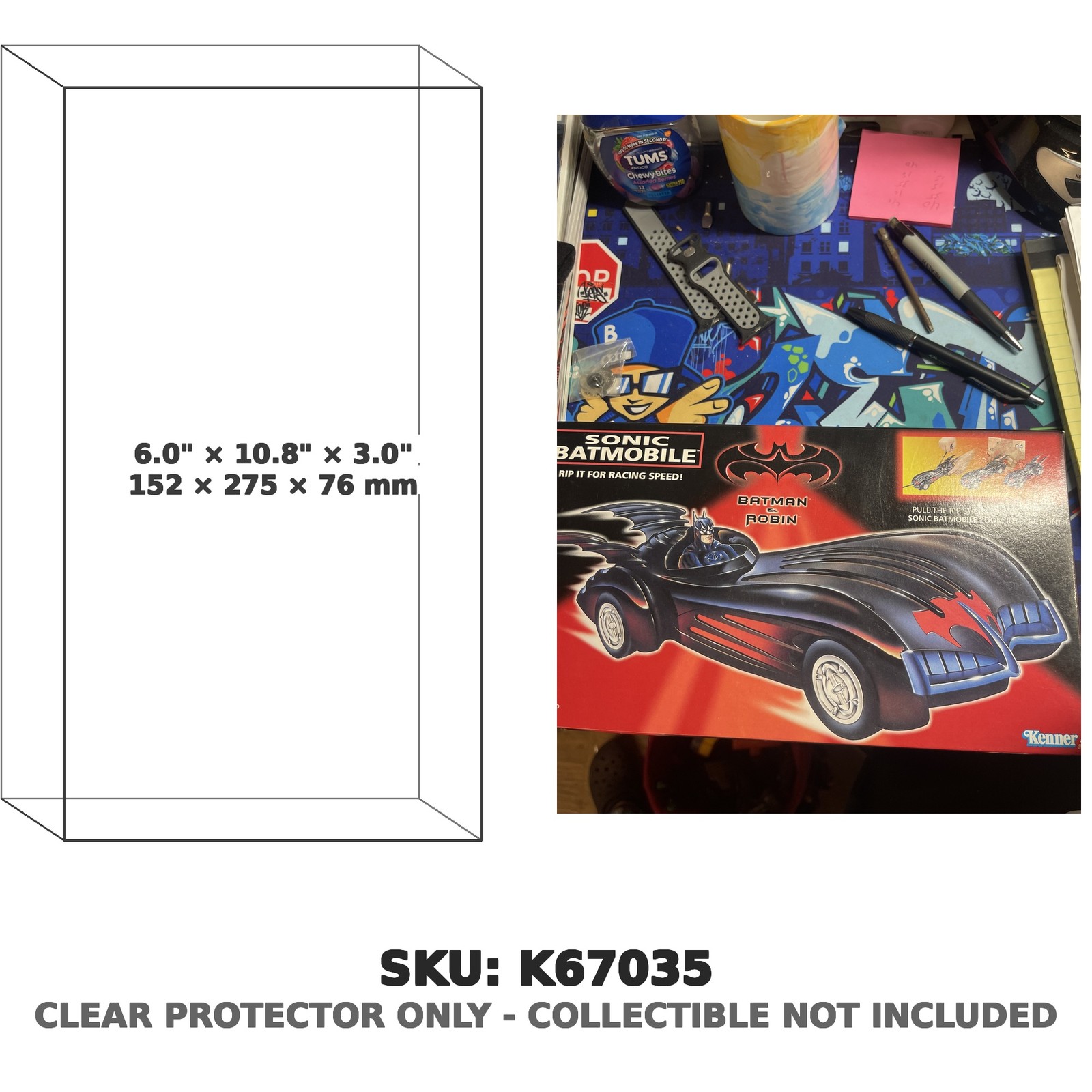 Protector For Sonic Batmobile Batman & Robin Vehicle