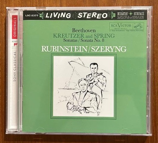 Beethoven, Kreutzer & Spring Sonatas – Rubinstein/Szeryng – Sony Originals CD