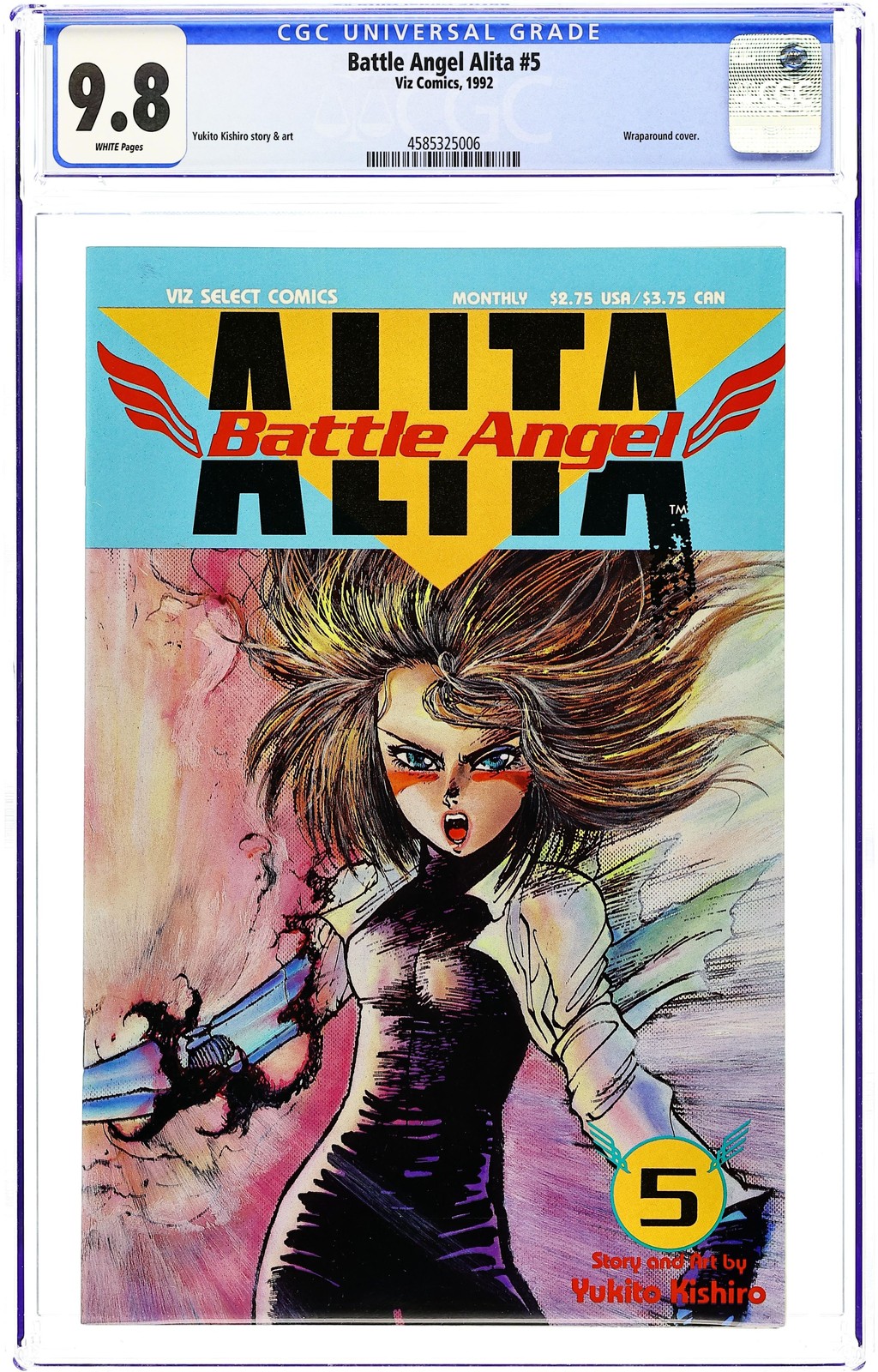 Battle Angel Alita Parte 1 #5 CGC 9.8 1992 4585325006
