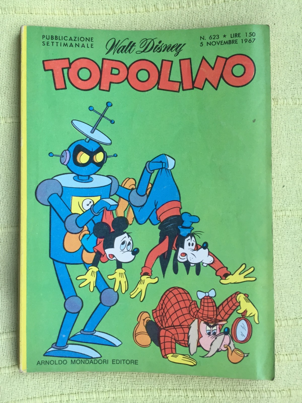 TOPOLINO N° 623, 5 NOVEMBRE 1967, CON I BOLLINI. OTTIMO/EDICOLA!