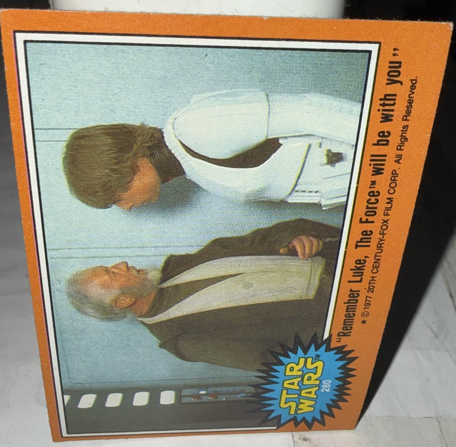 Carta Vintage 1977 Topps Star Wars 210 Ricorda Luke La Forza Fatti Film