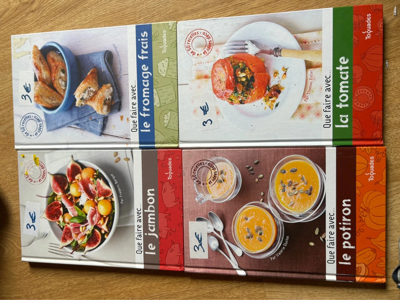 Lot 4 livre de cuisine