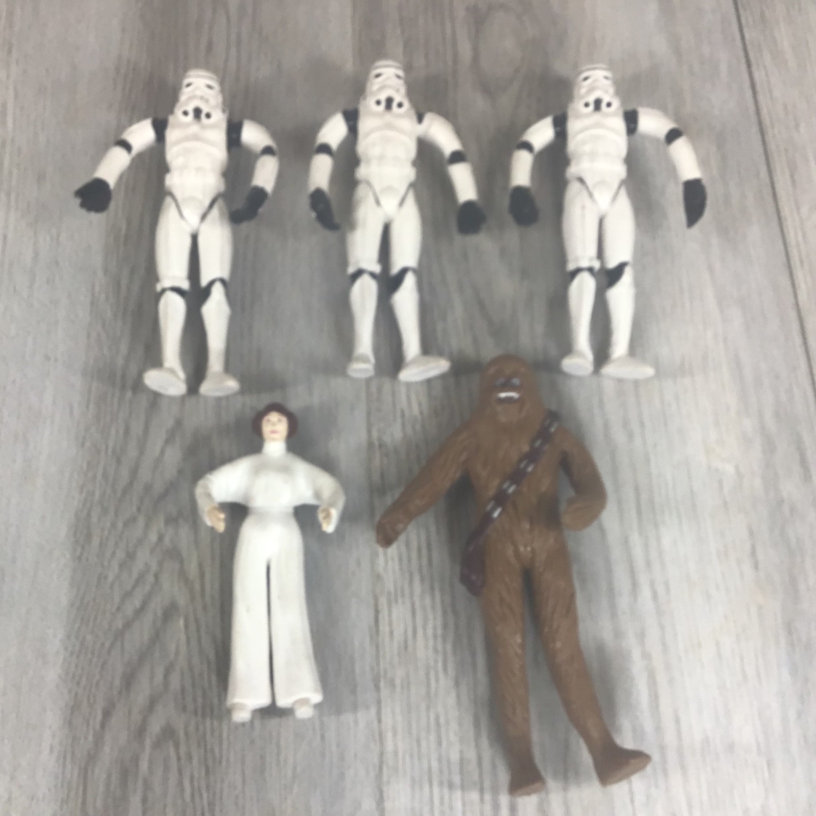 Lotto 5 figurine pieghevoli Star Wars Bendems vintage 1993 di Just Toys