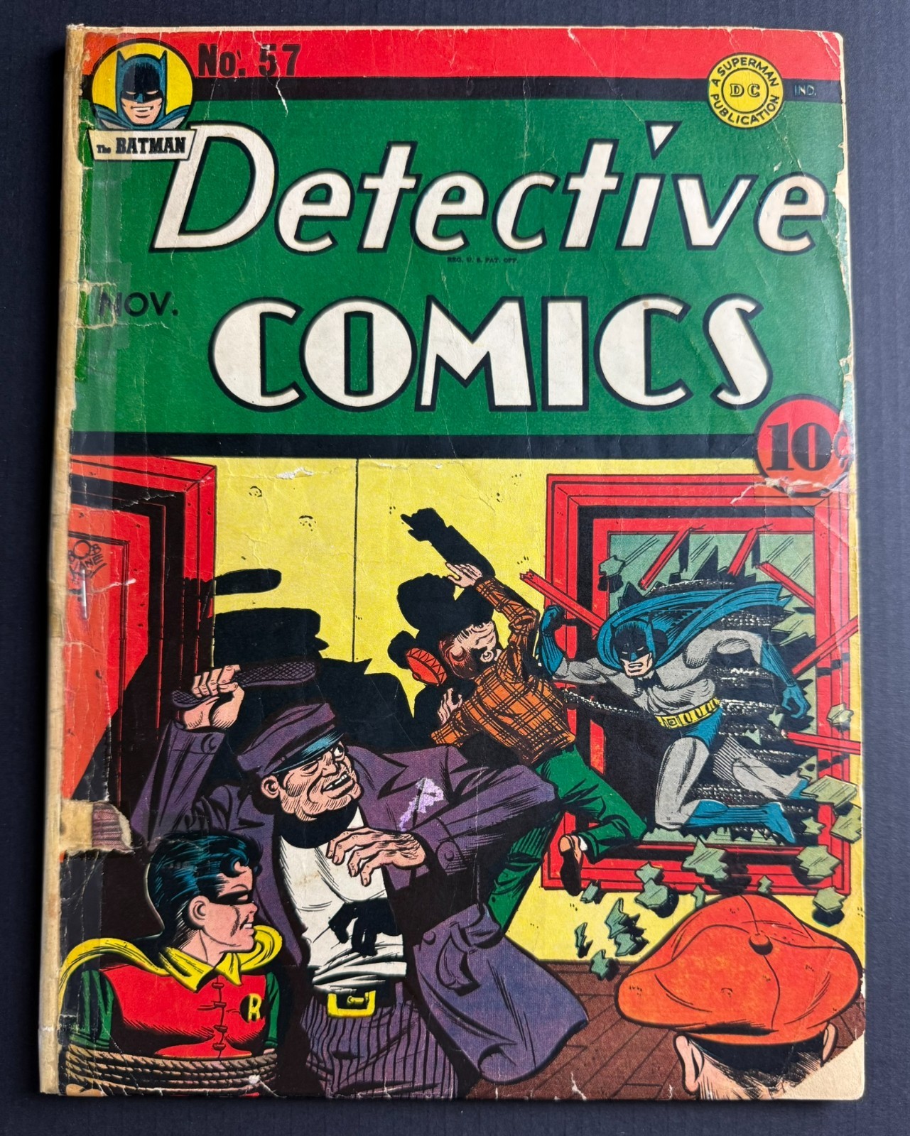 Detective Comics #57 1941 Golden Age Batman Robin Bob Kane Jerry Robinson
