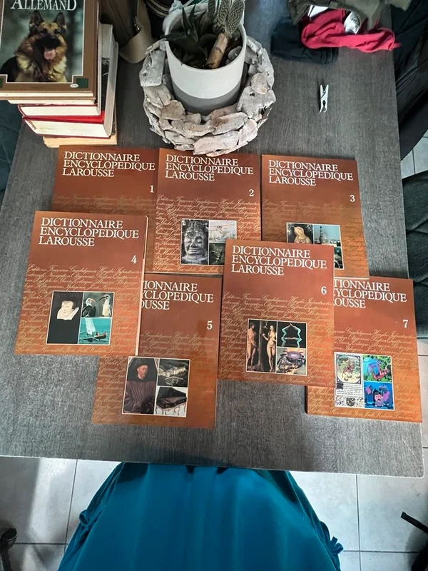 Coffret Dictionnaire Encyclopédique Larousse 7 volumes – 1983 – Complet