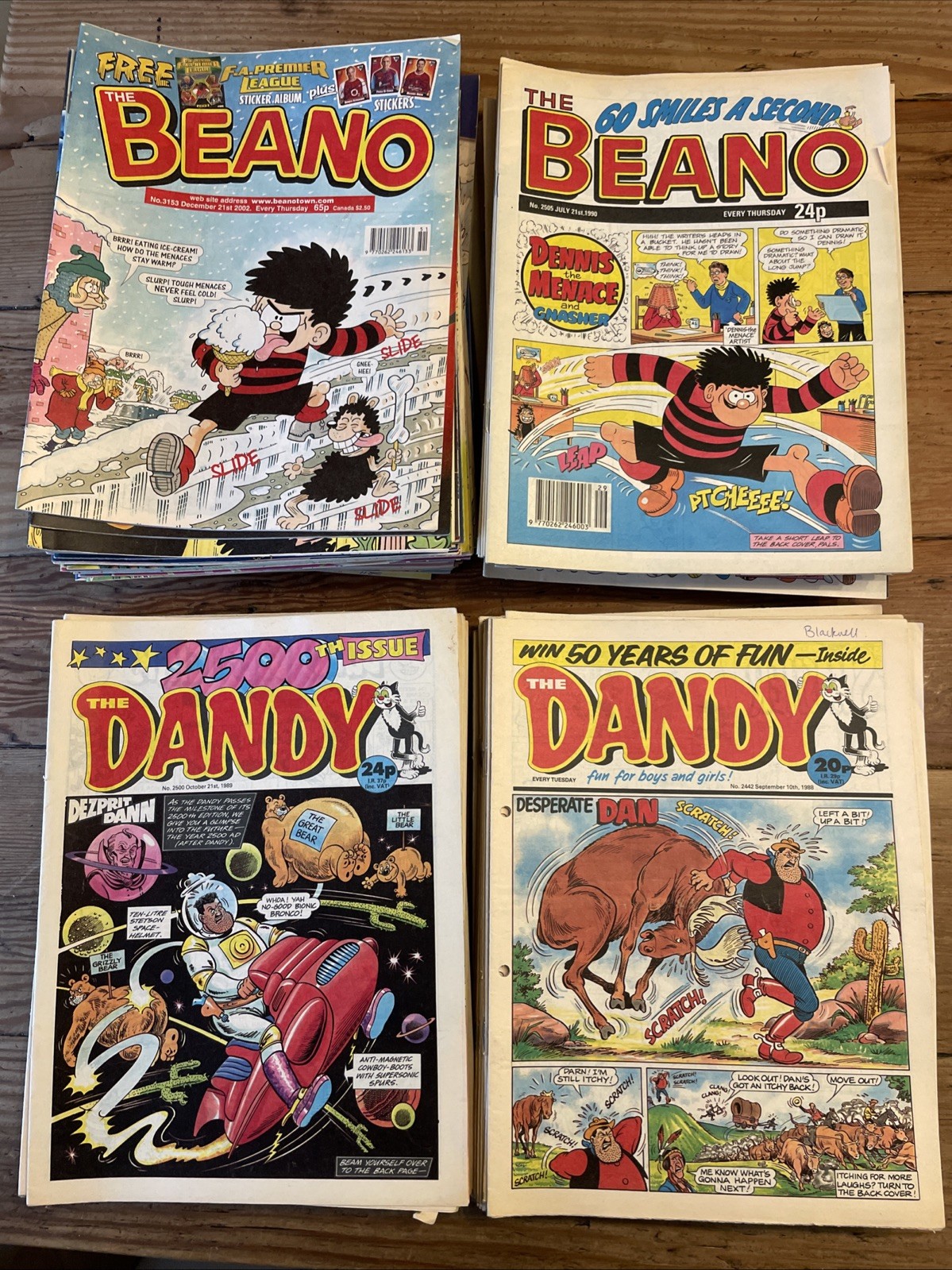 Vintage Comics Beano & Dandy Bundle x 164 - 1988/2002