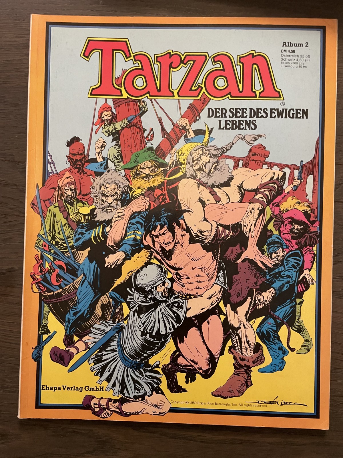 TARZAN EHAPA EDITORE ALBUM 1 - IL LAGO DELLA VITA ETERNA