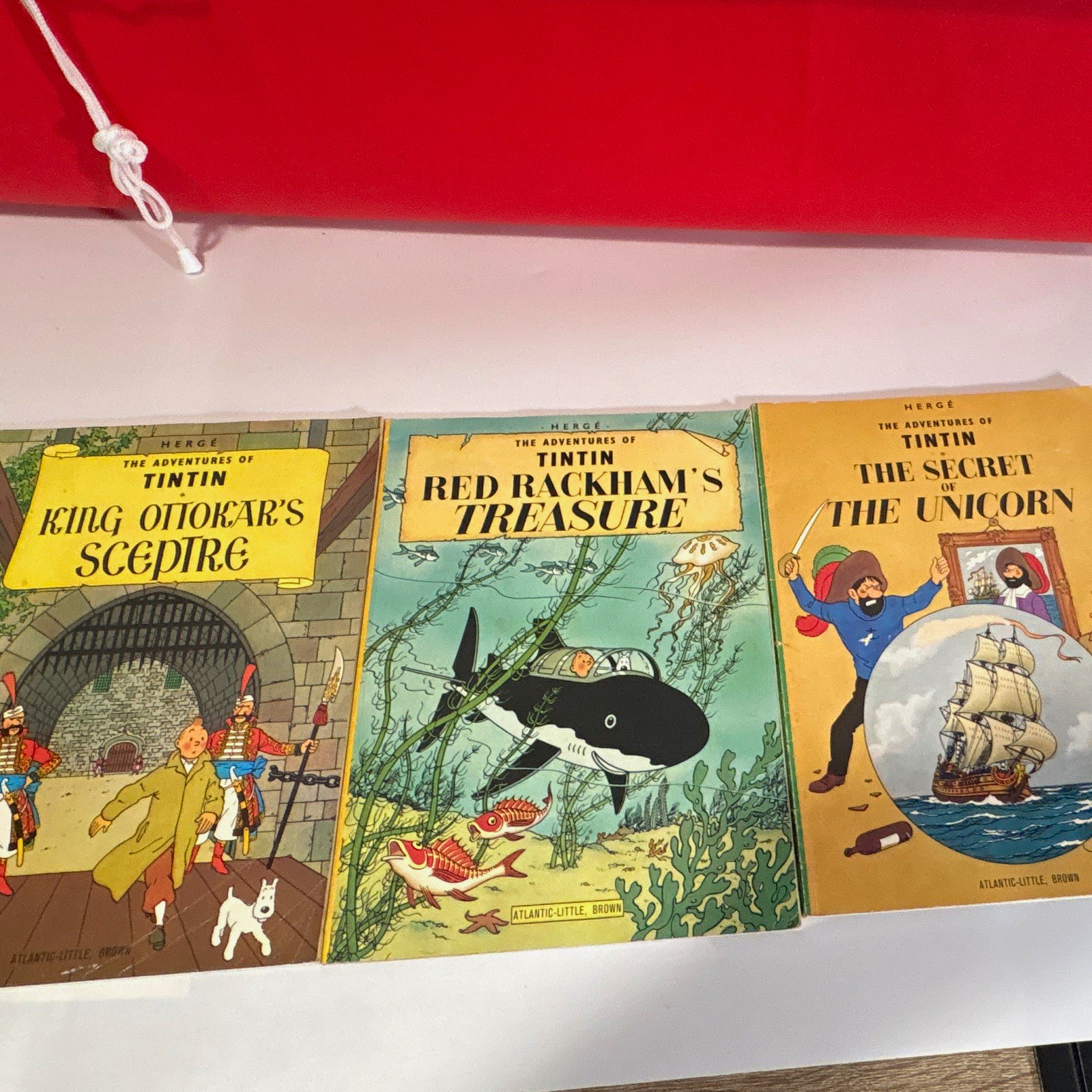 Hergé Le avventure di Tintin HC lotto misto 3 libri colore inglese