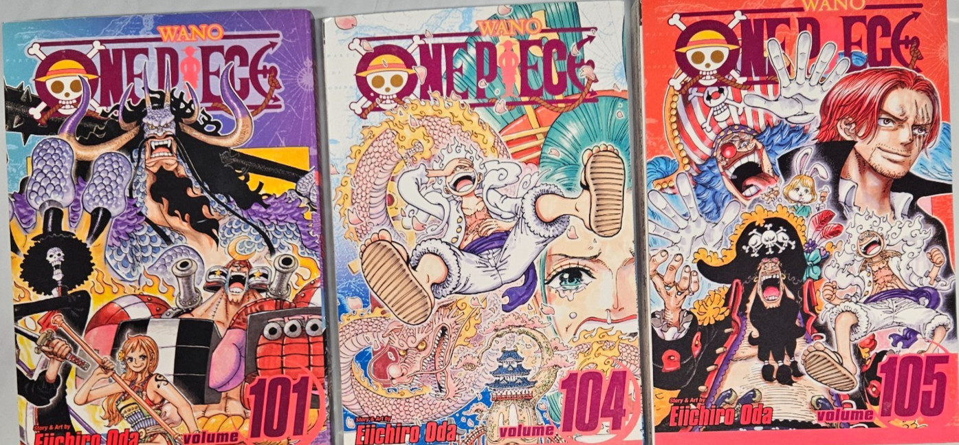 Set manga - pezzo unico di Eiichiro Oda - Vols 101/104/105