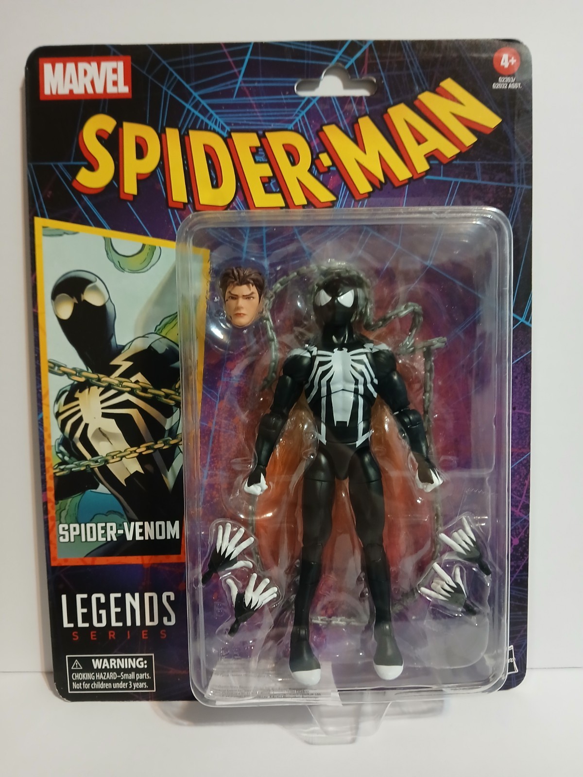 Marvel Legends Retro Spider-Venom action figure 6" pollici NUOVO Hasbro 2025