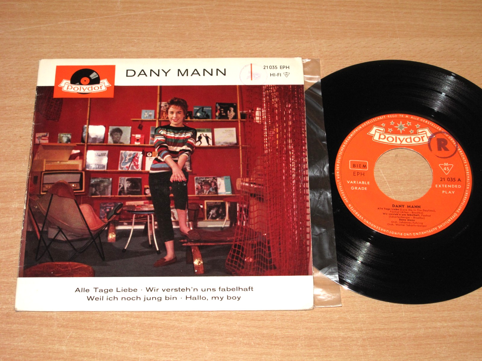 Dany Mann – Dany Mann / 45 EP GERMAN POLYDOR in MINT