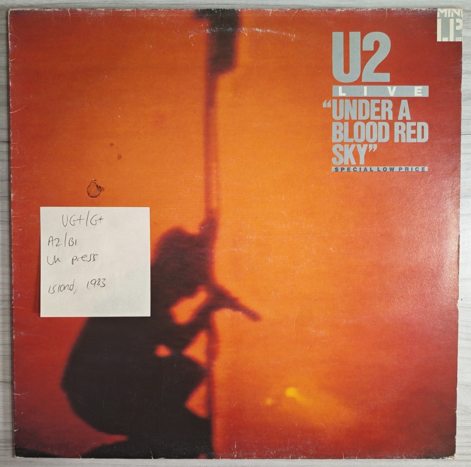 U2 Under A Blood Red Sky Vinyl Record LP VG/G+ IMA3 1983