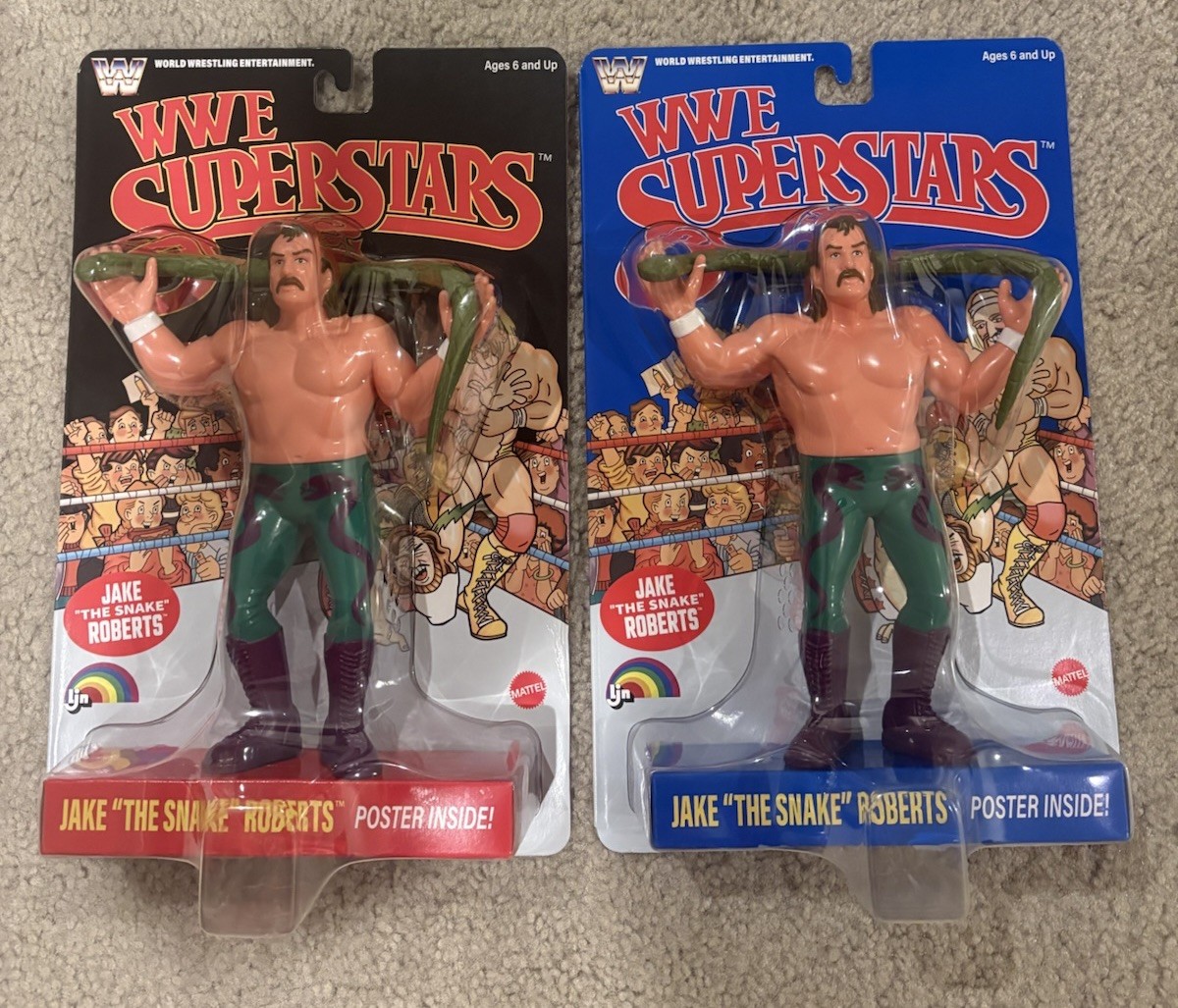 WWE Superstars LJN Mattel Jake The Snake Figure 2026 Blue and Black Chase Card