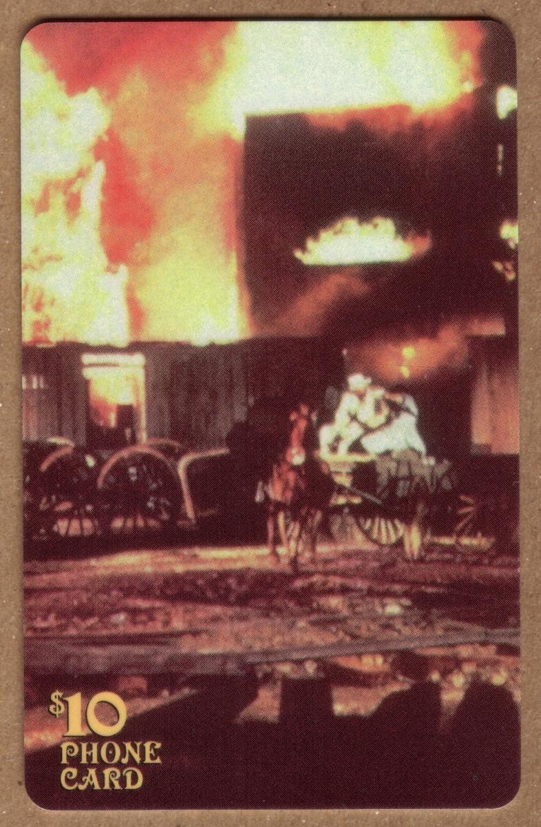 $10.Scena del film "Via col vento": scheda telefonica Atlanta Burning