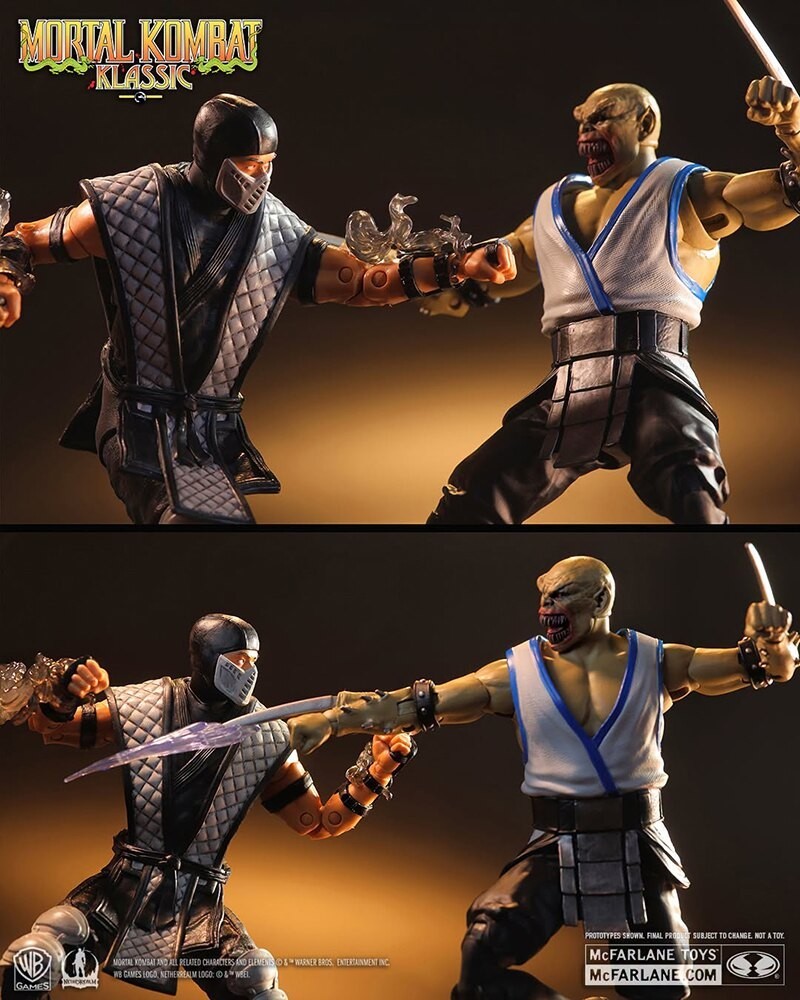 Mortal Kombat Klassic Baraka Vs Smoke Mcfarlane Toys 2-Pack Exclusive Presale