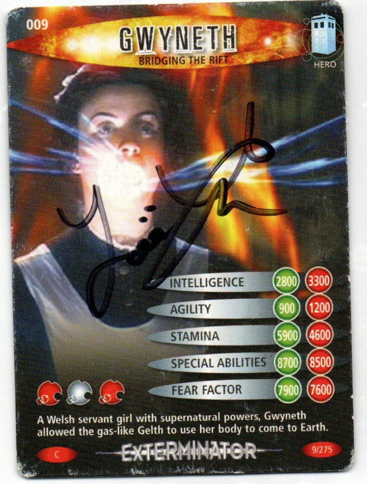 Doctor Who Trading Card Battles in Time #009 Signed by ZOE THORNE