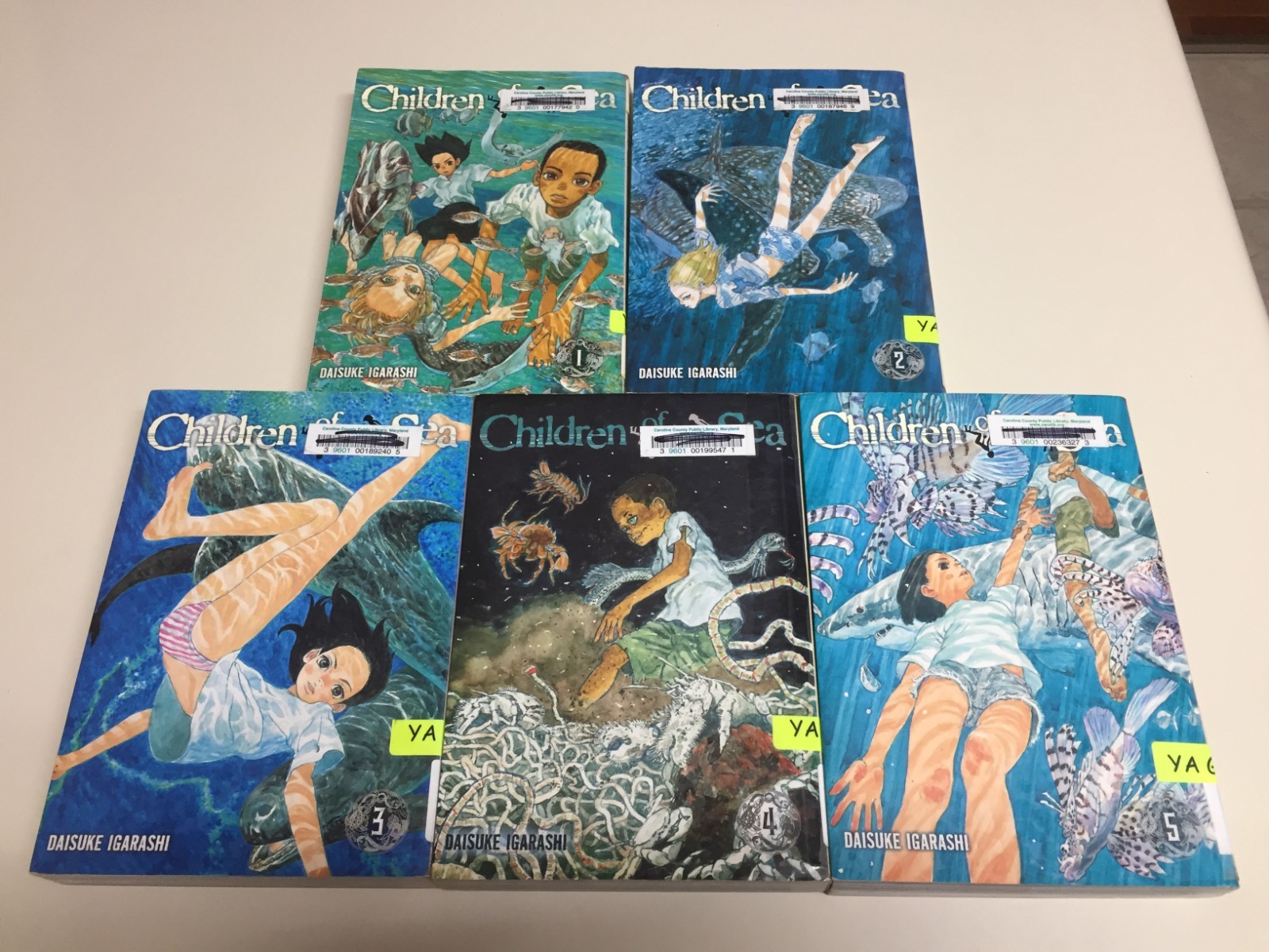 Children of the Sea Volume 1 2 3 4 5 1-5 Manga Inglese Set Completo Serie Exlib