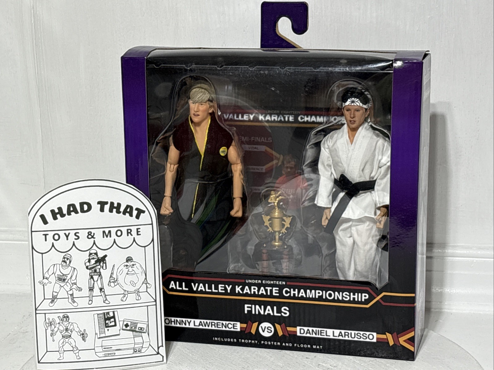 Neca The Karate Kid All Valley Championship Finals 2 Pack Johnny vs Daniel Nuovo con scatola