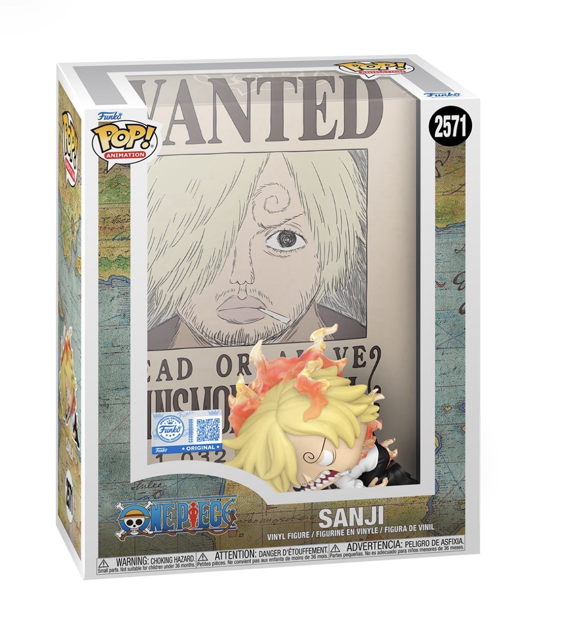 Pre - Order Funko Pop Sanji Wanted 2571 One Piece