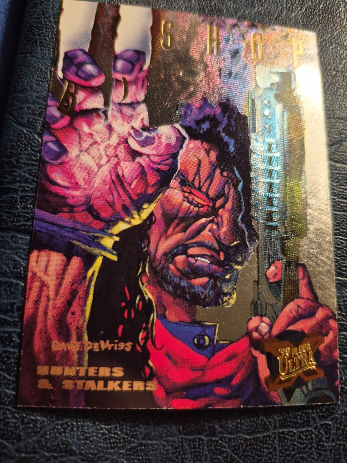 Fleer Ultra X-Men Hunters & Stalkers Bishop 1995 #5