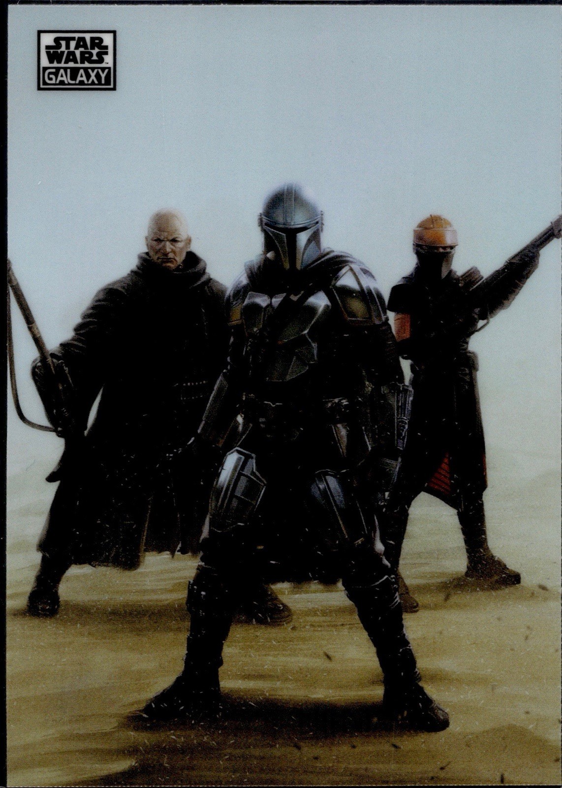 2026 Topps Chrome Star Wars Galaxy #36 Three Bounty Hunters Mandalorian 