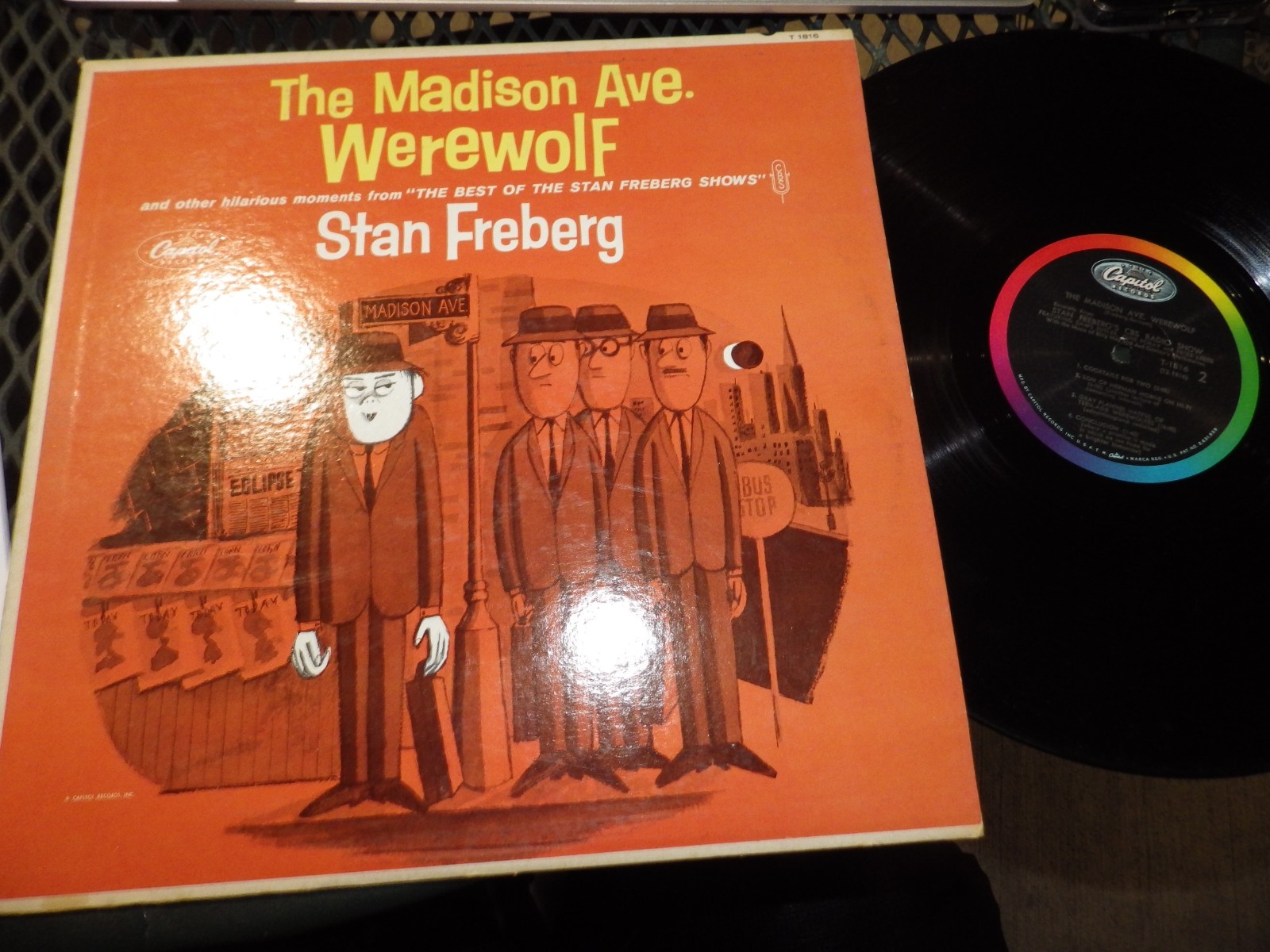 VTG RECORD ALBUM Stan Freberg – The Madison Ave. Werewolf COMEDY VG NR MT