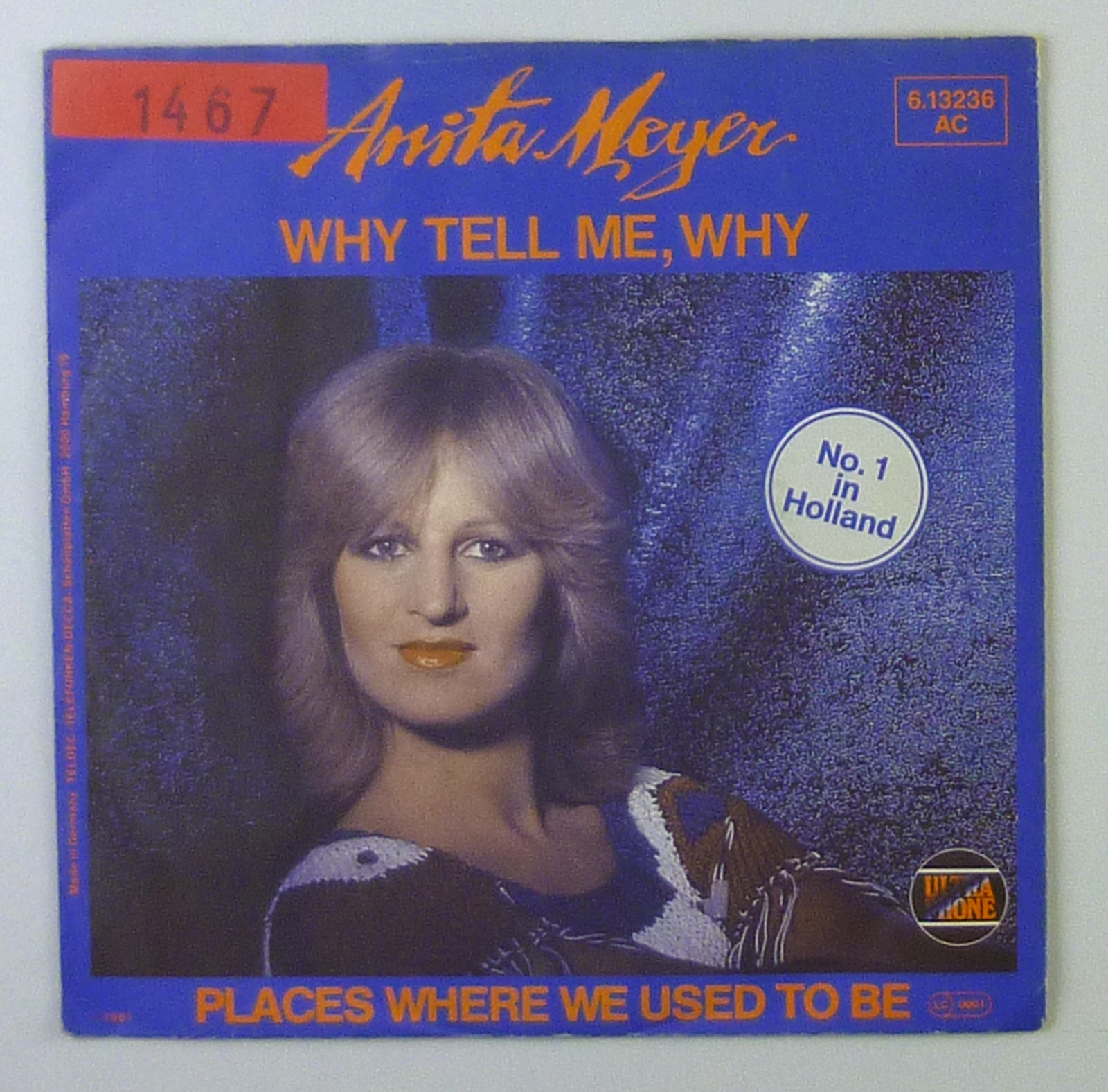 7" Singolo - Anita Meyer - Perché Dirmi, Perché - S823 - Lavato E Pulito