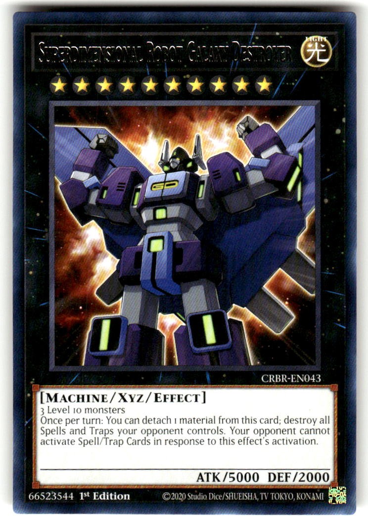 Robot Superdimensionale Galaxy Destroyer Raro Crossover Breakers CRBR-EN043 NM