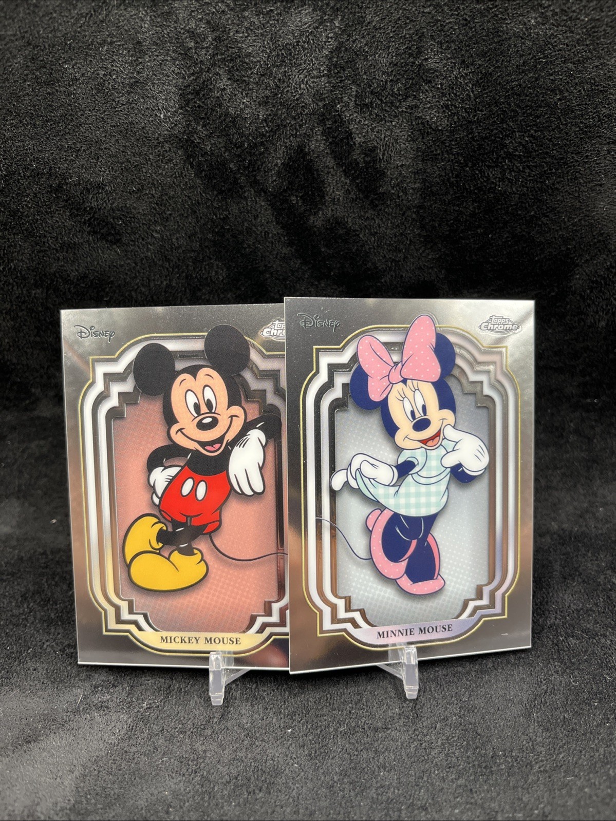 2024 Topps Chrome Disney # 1 mickey mouse #2 Minnie Mouse
