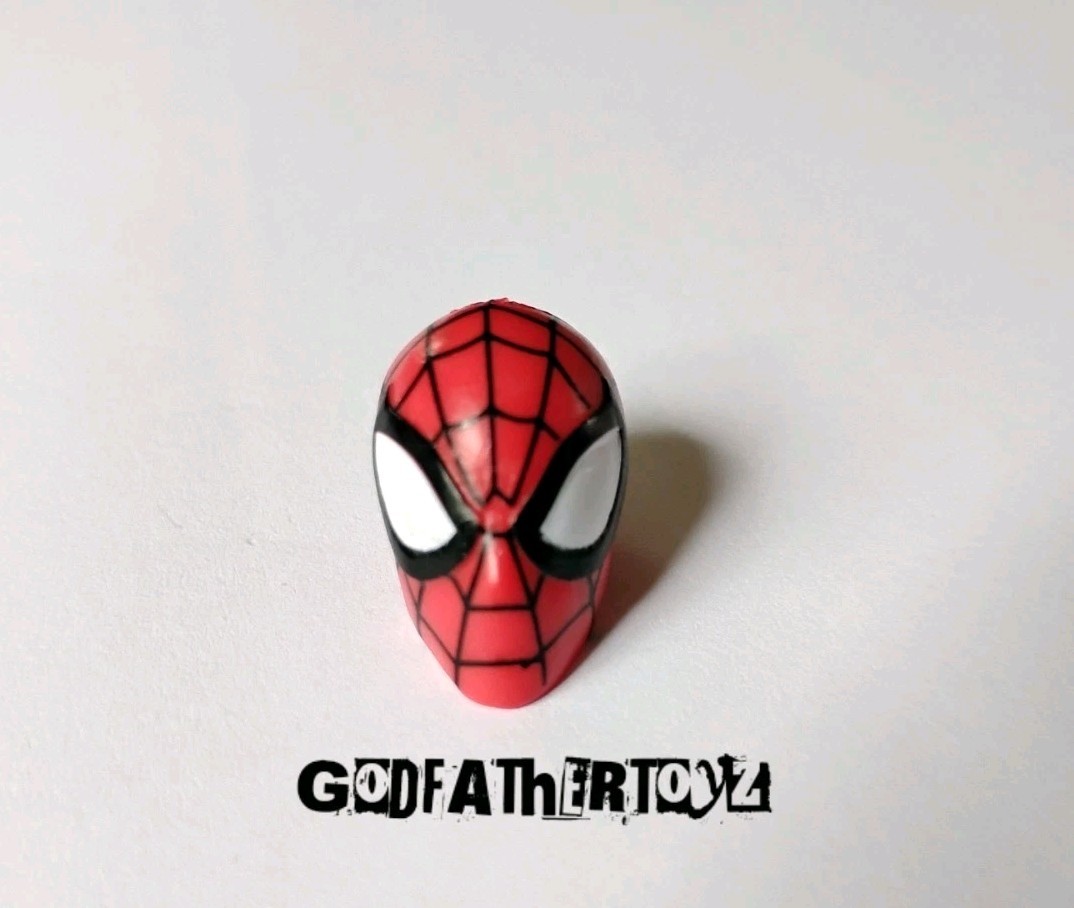 MARVEL LEGENDS MALE HEAD ONLY CUSTOM FODDER SPIDERMAN