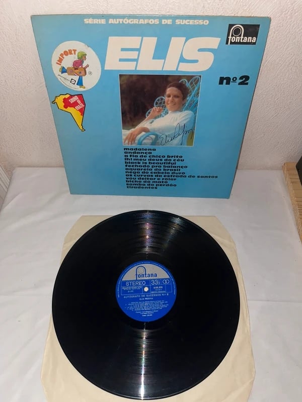 Elis Regina – Autógrafo de Sucessos Nº 2 – LP vinyle Fontana 6488 026 – Brésil 1973