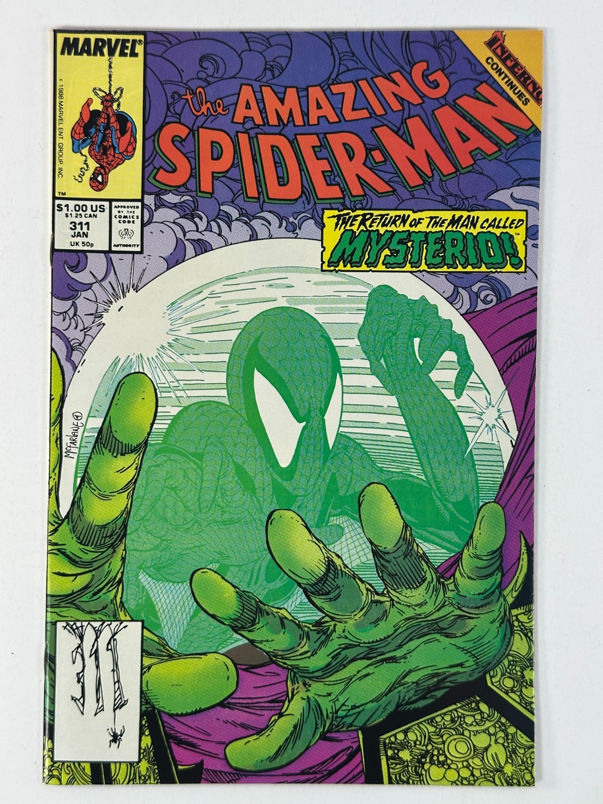 Amazing Spider-Man #311 Marvel 1989 Todd McFarlane Mysterio Returns fumetto