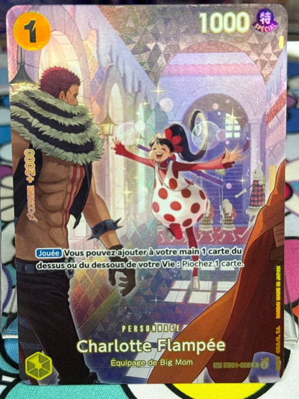 One Piece Card Game SP Charlotte Flampée EB01-056 FR
