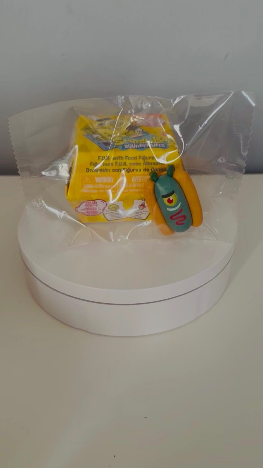 spongebob squarepants F.U.N cibo vinile figura plancton hot dog nickelodean 