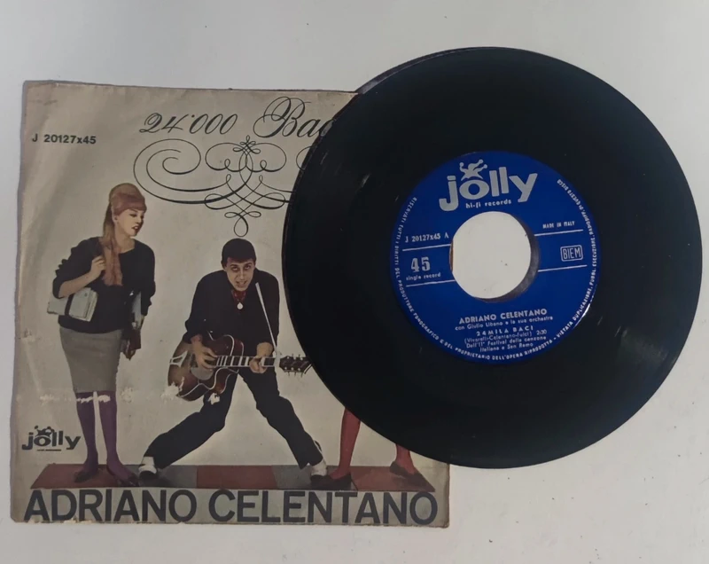 Adriano Celentano- 24.000 Baci / vinile 7" Italia 1961